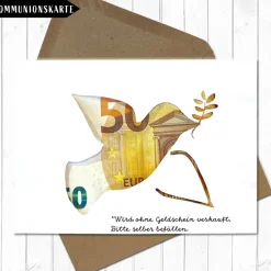 Glückwunschkarten|Galerie Charlotte Design Glückwunschkarte zur ersten Kommunion, Taufe oder Konfirmation