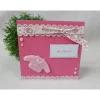 Best Glückwunschkarte zur Geburt BABY Mädchen weiß-rosa Glückwunschkarten