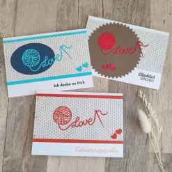 Best Glückwunschkarten Strickoptik Wollliebe Glückwunschkarten