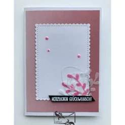 Outlet Glückwunschkarten zum Geburtstag Pastelltöne mit Grusstext Handgefertigt mit Stampin;Up Produkten u Glückwunschkarten