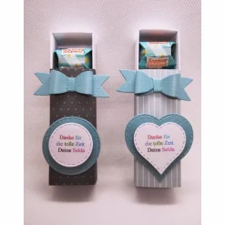 Geschenkverpackungen|Netles Kartenkunst & Schmuckallerlei Goodie für 3 F. Küss....en, verschiedene Designs + Texte, als kleines Dankeschön