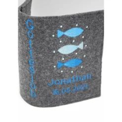 Best Gotteslobhülle 3 Fische Gebetbuch Hülle Geschenk Kommunion Firmung Rosenkranz religiös personalisierbar Gotteslobhülle