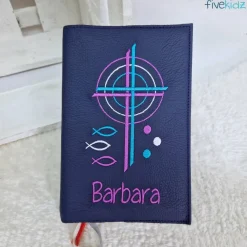 Clearance Gotteslobhülle Gotteslob Einband Leder blau Gotteslobhülle