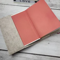 Clearance Gotteslobhülle, Gotteslobeinband Schmetterlinge und Kreuz Pink und Gold, Kommunion Gotteslobhülle