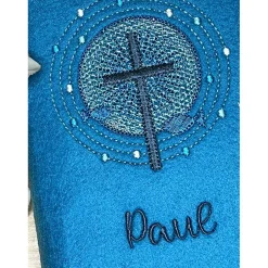 Sale Gotteslobhülle, Kommunion, Firmung, Konfirmation, Kreuz, gestickt, Filz, Geschenk, Mädchen, Junge,  personalisierbar Gotteslobhülle