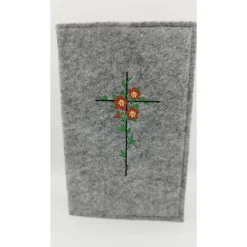 Gotteslobhülle|filzgipfel - Dirndltaschen Gotteslobhülle mit Kreuz und Blumen