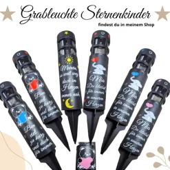 Best Grabbleuchte, Grabkerze, weihnachtlich, Solar Trauerkerzen