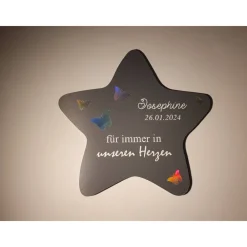 Outlet Grabdeko Kindergrab | Deko für Sternenkinder | Grabgestaltung Kind | Regenbogenfolie | wetterfest Gedenksteine