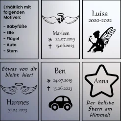Best Grablicht mit Stab Sternenkind individuell gestaltet, Trauerlicht, Erinnerungslaterene, Grablaterne Kind Trauerkerzen