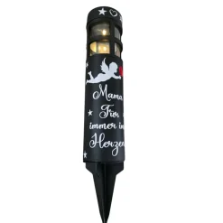 Sale Grablicht Solar Engel, Personalisiert,  Gedenklicht, Trauerlicht, Erinnerungslicht, Grab Trauerkerzen