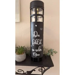 Clearance Grablicht Solar Herzen, Personalisiert,  Gedenklicht, Trauerlicht, Erinnerungslicht, Grab Trauerkerzen