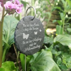 Clearance Grabschmuck, Grabstecker, Urnengrabschmuck, Dekoration für Gedenkstätte, gravierter Schiefer-Grabstein, Trauergeschenk, Gedenksteine