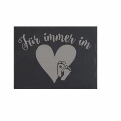 Online Grabschmuck Trauerschild Grab Schmuck Friedhof Grabplatte Stein Schiefer schwarz Steinplatte Platte Garten Erde Gedenksteine