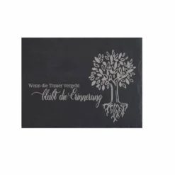 Sale Grabschmuck Trauerschild Grab Schmuck Friedhof Grabplatte Stein Schiefer schwarz Steinplatte Platte Garten Erde Gedenksteine