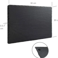 Hot Grabstein & Gedenktafel (30x20cm) aus Schiefer mit individueller Gravur – Urnengrab, Grabschmuck & Fotogravur Gedenksteine