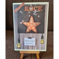 Best Gratulationskarte " Welcome Home " Rock , Stern Geschenke