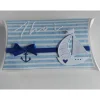 Clearance Große Pillowbox/Verpackung maritim in weiß/blau Geldgeschenke