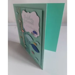 Clearance Große quadratische Karte in mint, zur Kommunion oder Konfirmation Glückwunschkarten