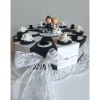 Sale Große XXL Hochzeitstorte/Schachteltorte/Geldgeschenk, Torte zur Hochzeit in schwarz-weiß,  26cm Ø Geldgeschenke
