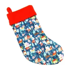 Nikolausstiefel|Modeatelier-Hildegard Großer Nikolausstiefel Nikolaussocke Nikolausstrumpf handgefertigt Nikolaus mit Schlitten personalisierbar mit Namen