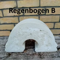Outlet Großer Regenbogen aus Beton für Grabschmuck oder Gedenkecke, 2. Wahl Gedenksteine