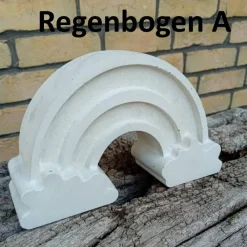 Outlet Großer Regenbogen aus Beton für Grabschmuck oder Gedenkecke, 2. Wahl Gedenksteine