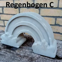 Outlet Großer Regenbogen aus Beton für Grabschmuck oder Gedenkecke, 2. Wahl Gedenksteine