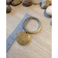Geschenke|einfachpetra Groschen, Tacken, Zehner - Schöne alte Münze am Schlüsselring / 1994