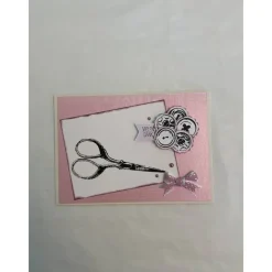 Best Grußkarte / Glückwunschkarte um Danke zu sagen, „Nähen als Hobby“, rosa, Vintage, Handarbeit, Stampin’Up Glückwunschkarten
