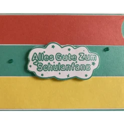 Outlet Grußkarte als Bleistift Glückwunschkarte "Zur Einschulung" " Schulanfang" Handgefertigt Kinder Glückwunschkarten