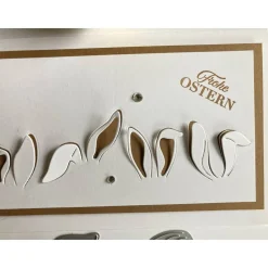 Best Grußkarte Ostern Hasenohrenmit Umschlag 3D DIN LANG Handarbeit Stampin Up Osterkarten