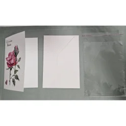 Glückwunschkarten|M.Z Aquarellmalerei Grußkarte rote Rosen
