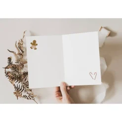Grußkarte Weihnachten Lebkuchen & Zuckerstange - Klappkarte A6 Weihnachtskarte - Postkarte Weihnachten - Geschenkidee We Weihnachtskarten