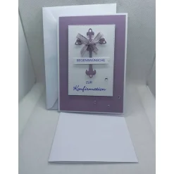 Best Grußkarte zur Konfirmation, Segenswünsche zur Konfirmation, Lila Glückwunschkarten