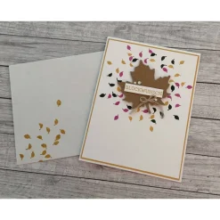 Outlet Grußkarten / Glückwunschkarten zu verschiedensten Anlässen, „Blätter im Herbst“, zum Geburtstag, Handarbeit, Stampin’Up! Glückwunschkarten