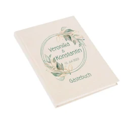 Hot Gästebuch Design Salbei Rund A5 Hochzeitsgästebuch