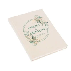 Hot Gästebuch Design Salbei Rund A5 Hochzeitsgästebuch