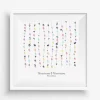 New Gästebuch Hochzeit Leinwand Personalisiert Herzen Wedding Tree Fingerabdruck Geschenk Hochzeitsdekoration Namen 50x50 cm Baum Hochzeitsgästebuch