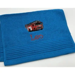 Sale Gästehandtuch ( 30 x 50 cm ) + Feuerwehr Motiv (#Nr.62) + Name / Kinderhandtuch Kinder Einschulung