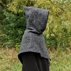 Kostüme Für Erwachsene|Toraxacum Gugel für Wikinger Wolle grau, Skjoldehamn Gugel für Frauen und Männer, ,  G-EW-W-gr-ka