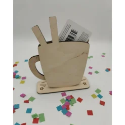 New Gutschein Aufsteller aus Holz – Personalisiertes Geldgeschenk zum Geburtstag & Jubiläum Geldgeschenke