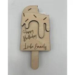 Clearance Gutschein Geschenke Halter aus Holz / Gutscheinkarte/Geldgeschenk / Eis Geldgeschenke