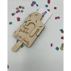 Clearance Gutschein Geschenke Halter aus Holz / Gutscheinkarte/Geldgeschenk / Eis Geldgeschenke