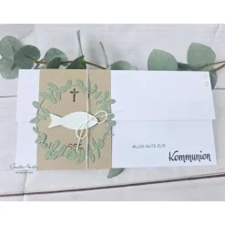 Sale Gutschein- oder Geldgeschenkverpackung Kommunion - Konfirmation - NATURE Geldgeschenke