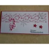 Clearance Gutschein Weihnachtsverpackung Geldgeschenk  Weihnachten Konzertkarte Rot Verpackung Zuckerstange Geldgeschenke