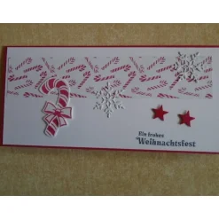 Clearance Gutschein Weihnachtsverpackung Geldgeschenk  Weihnachten Konzertkarte Rot Verpackung Zuckerstange Geldgeschenke