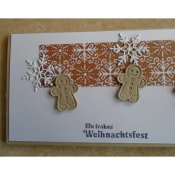 Online Gutschein Weihnachtsverpackung Lebkuchenmann Ticket Geldgeschenk  Weihnachten Konzertkarte Braun Verpackung Geldgeschenke