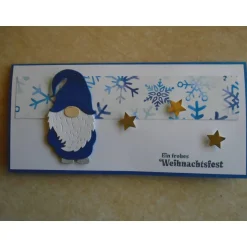 Sale Gutschein Weihnachtsverpackung Wichtel Geldgeschenk  Weihnachten Konzertkarte Blau Verpackung Geldgeschenke