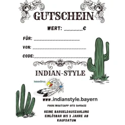 Gutscheine|Indian-Style Gutscheine in verschiedenen Preislagen – Flexibel schenken / email-Variante