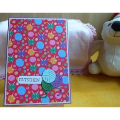 Gutscheine|Wollzottel Gutscheinkarte Strickkurs,Wolle,Handarbeitsfreunde